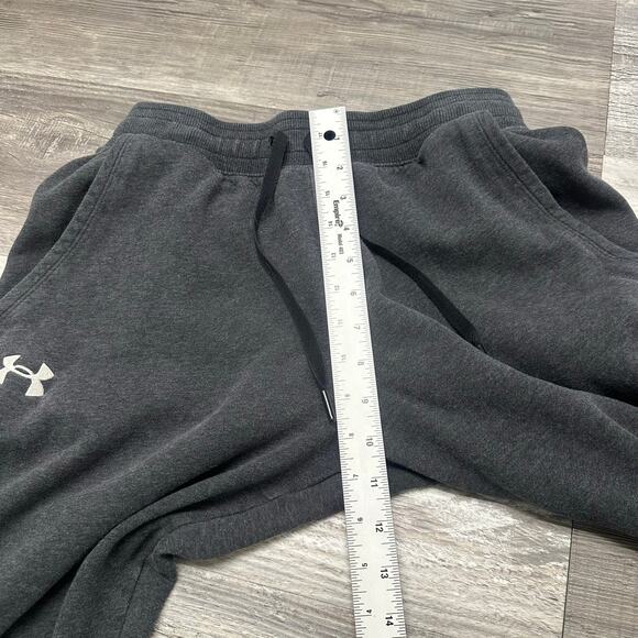 Under Armour‎ Hustle Fleece Dark Gray Mens M Loose Tapered Jogger Sweatpants EUC - Picture 9 of 11